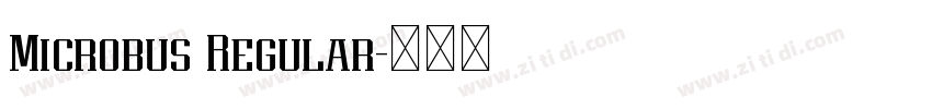 Microbus Regular字体转换 Microbus Regular字体转换